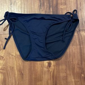 Athleta Not So String Bikini Bottom Navy S